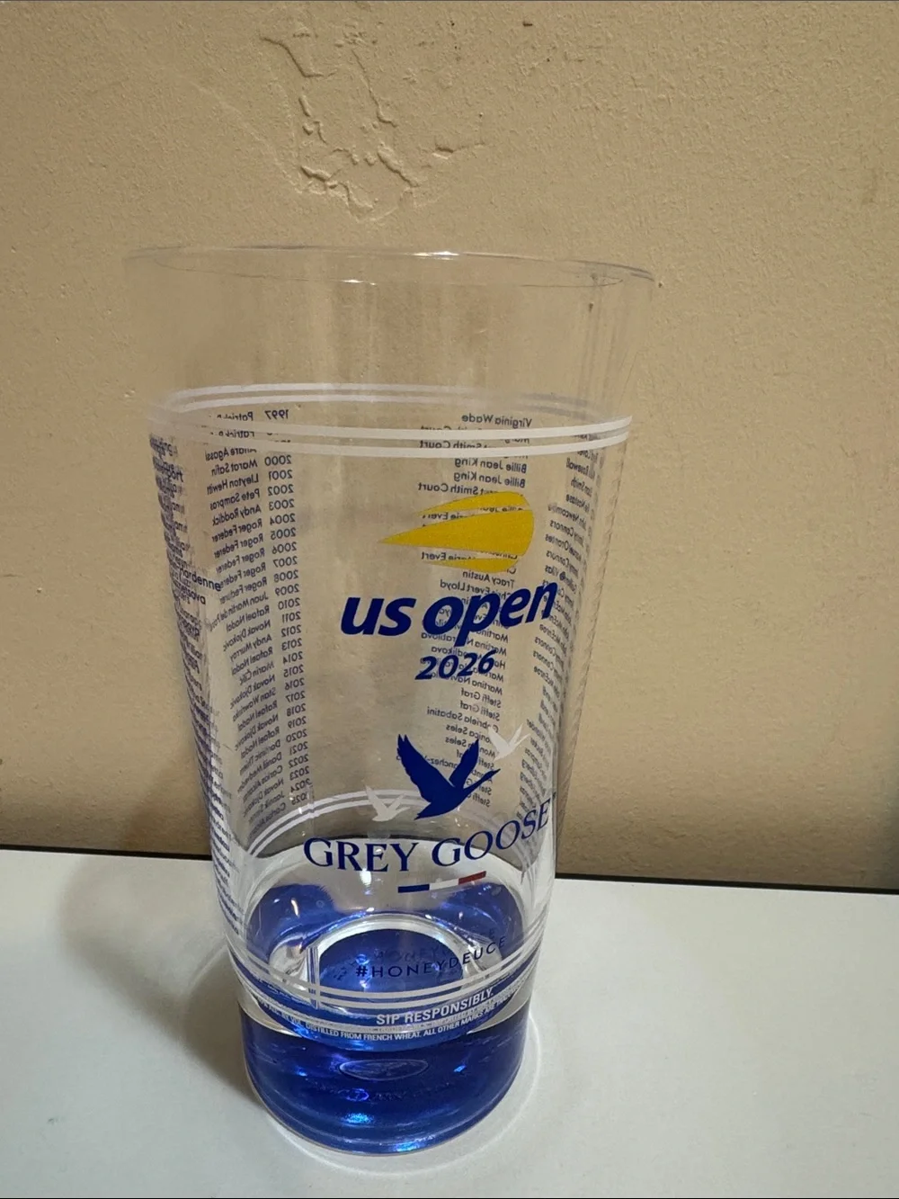 Grey Goose x US Open 2026 Blue Accent Plastic Cup - Grey Goose
